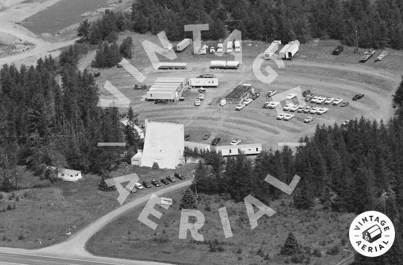 Evergreen Drive-In Theatre - Vintage Aerial